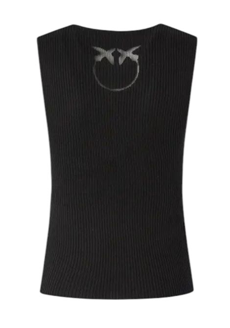 Silk-blend sleeveless top PINKO | sweaters | 104808 A1KWZ99